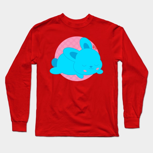 Blue Bunny Long Sleeve T-Shirt by EV Visuals